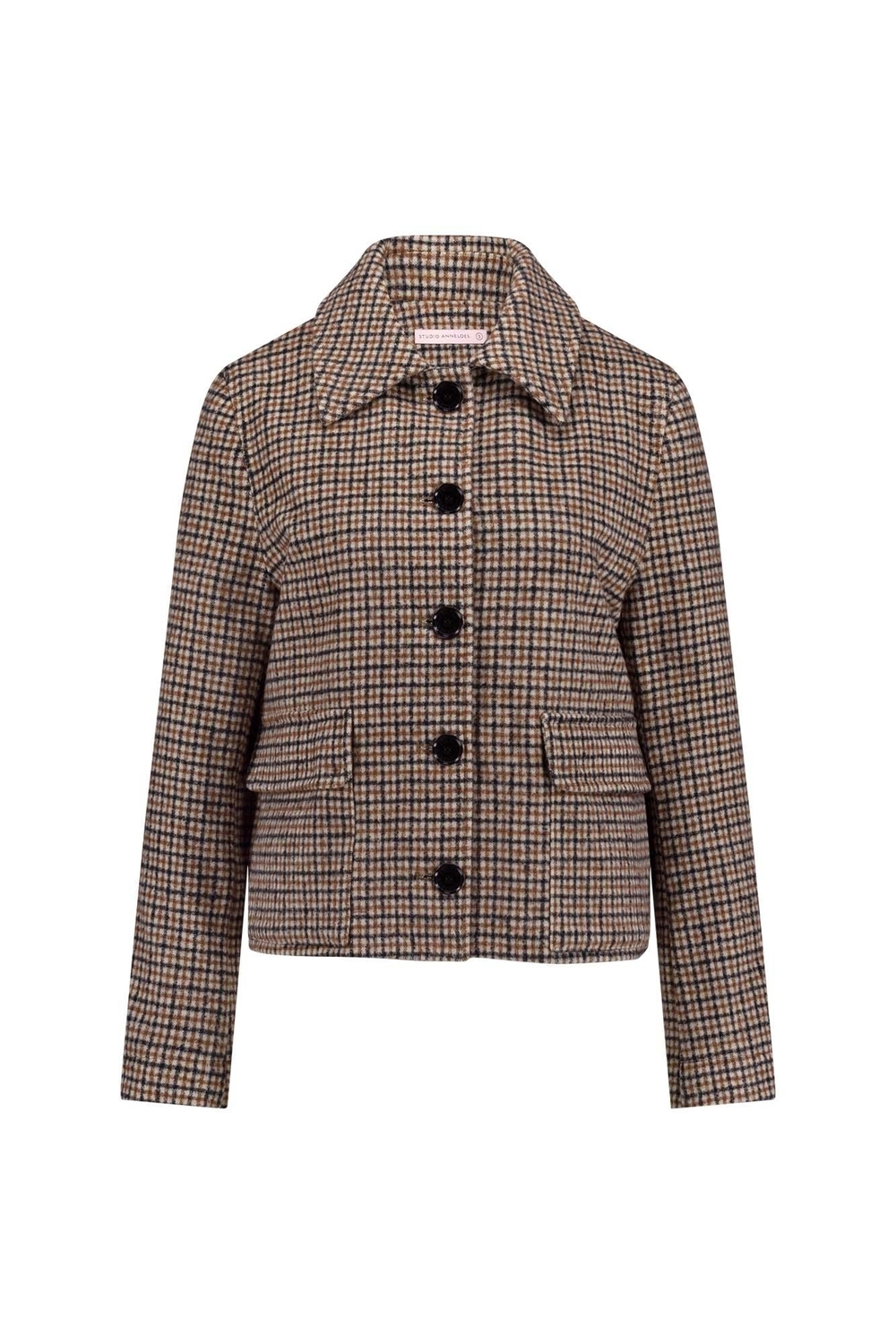 Studio Anneloes Female Vesten Caddy Brushed Check Coat 11863