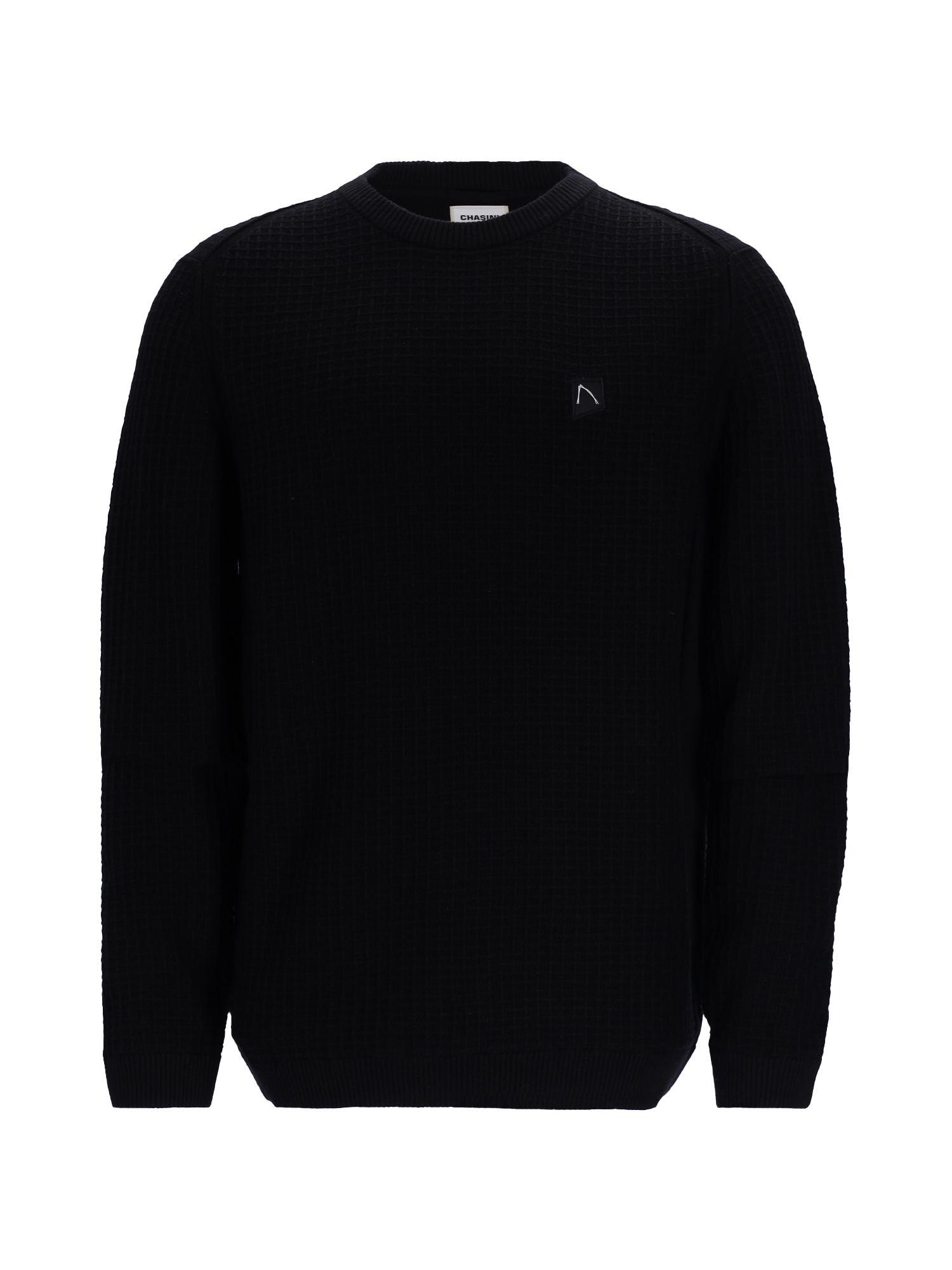 Chasin Knitwear Ls R neck E90 Black