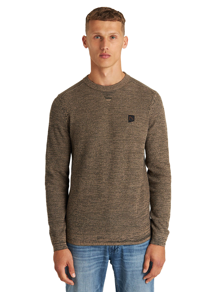 Chasin Knitwear Ls R neck E75 Taupe