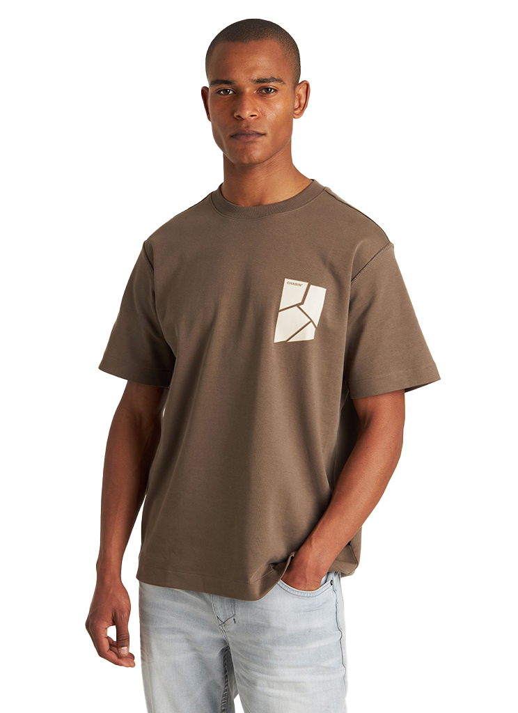 Chasin T shirt Ss R neck E70 Brown