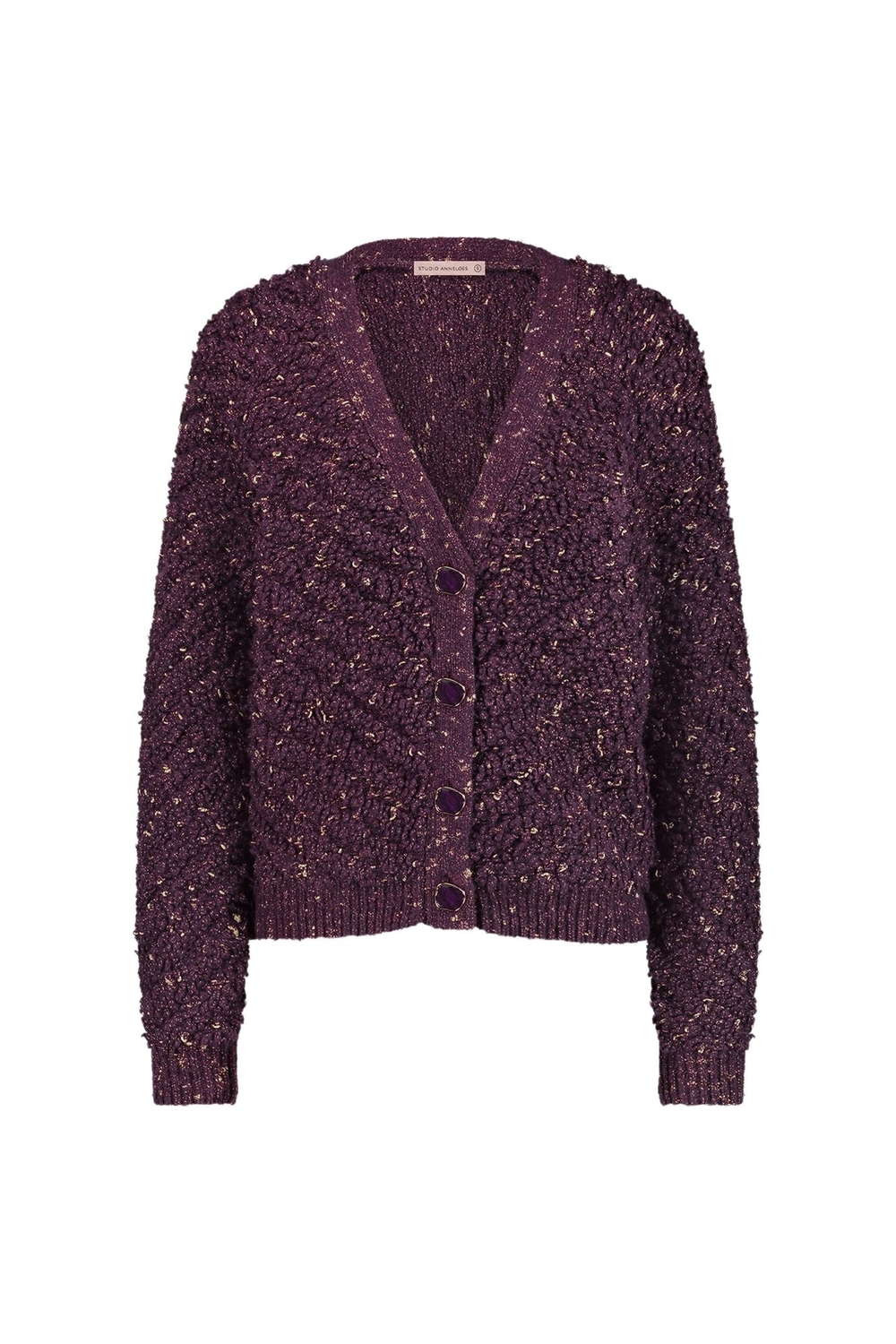 Studio Anneloes Female Vesten Iris Chunky Glitter Cardigan 12026