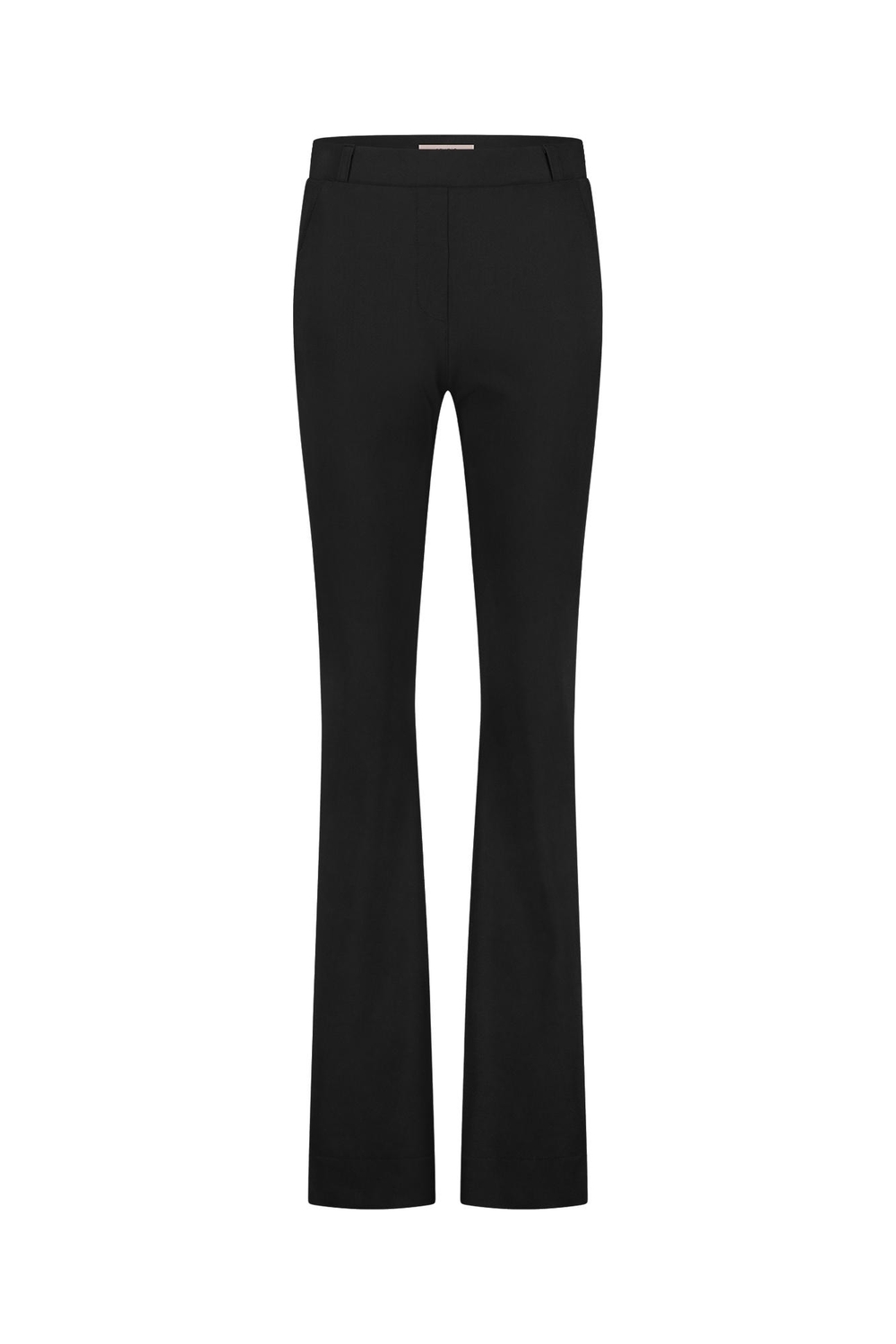 Studio Anneloes flair long bonded trousers 94812 Flared 9000 black Expresswear