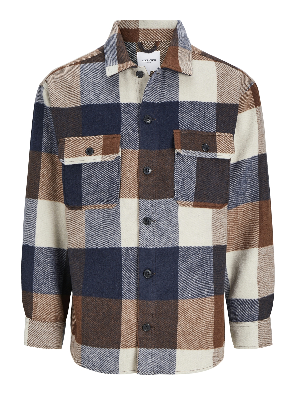 Jack %amp Jones Male Overhemden Jjebradley Ollie Overshirt Ls Noos