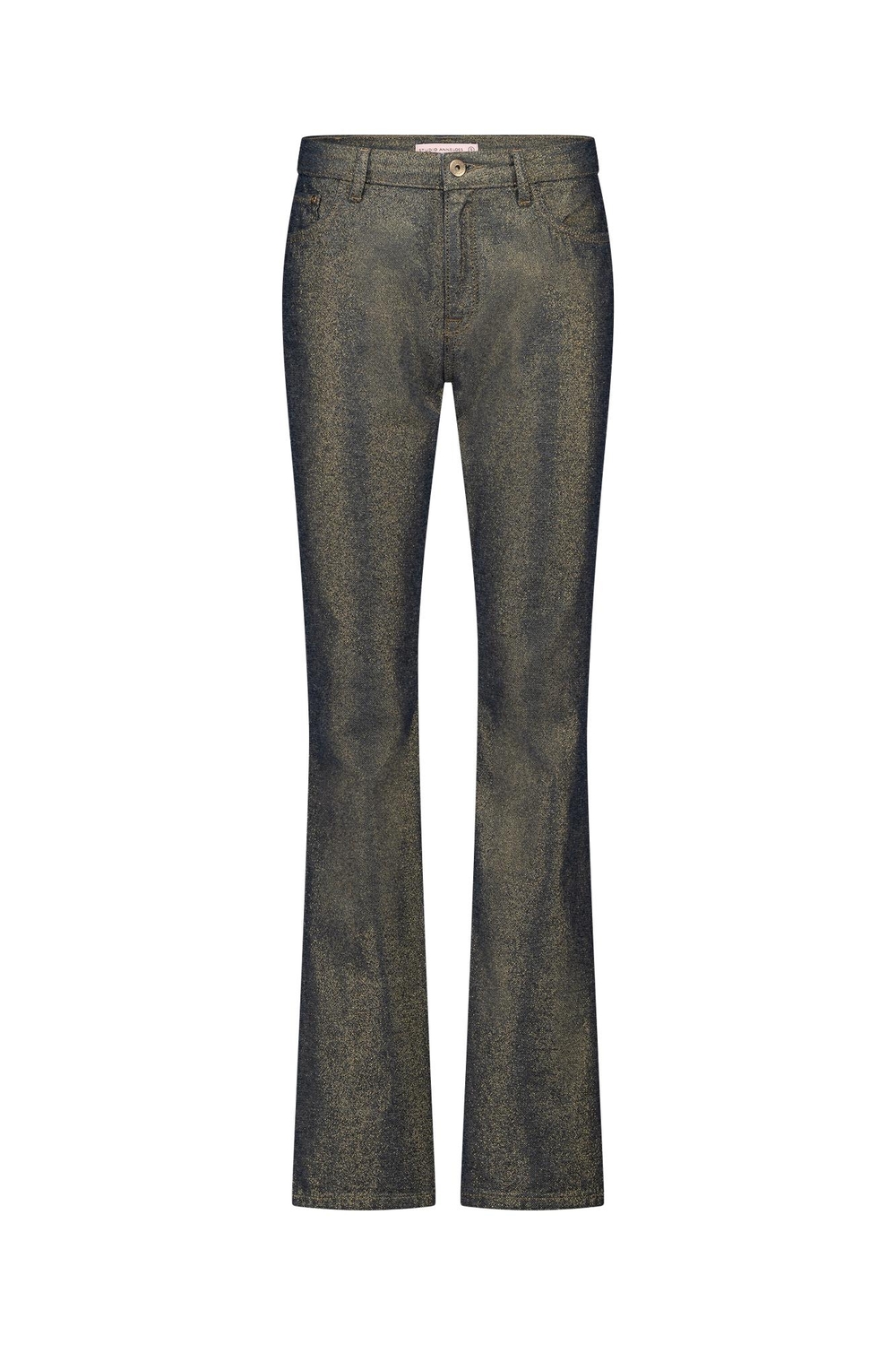 Studio Anneloes Female Jeans Flair Gold Denim Trousers 12067