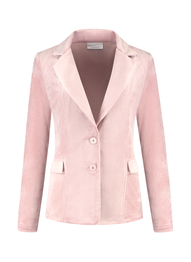 Helena Hart Female Jassen 7425uni Blazer Velour Midi Uni