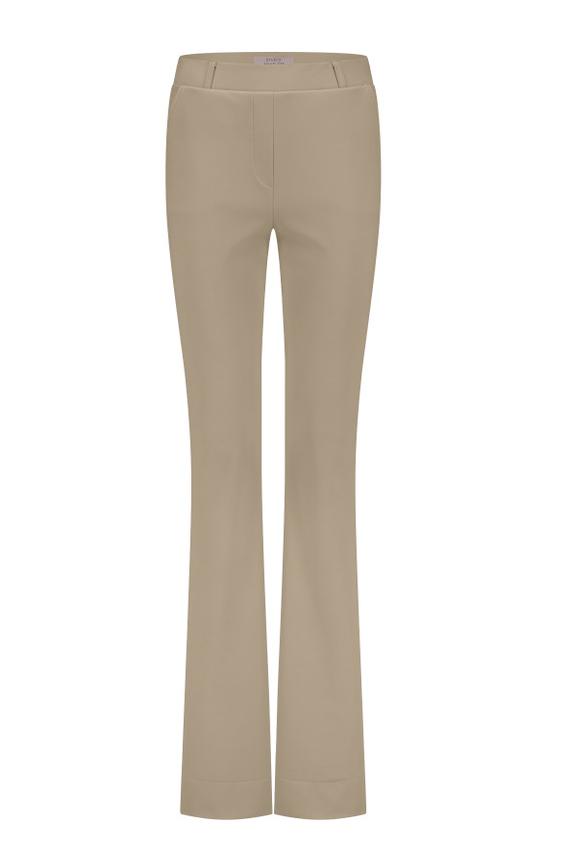 Studio Anneloes Flair Long Bonded Trousers 12079 Flared 2200 Latte