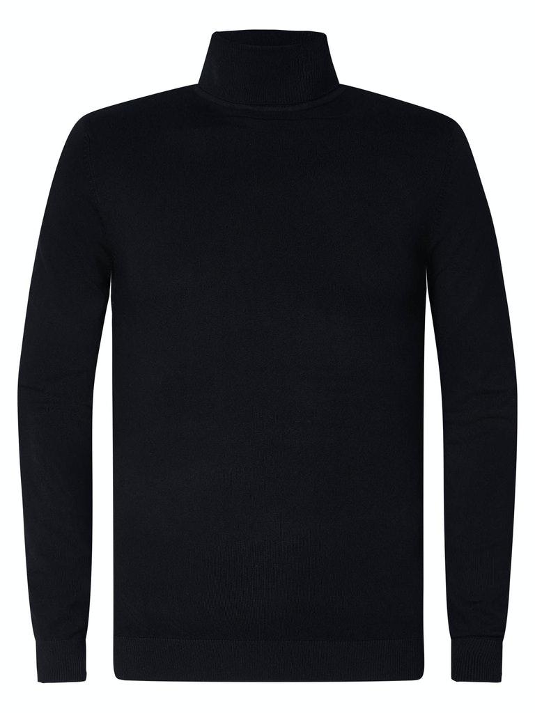 Petrol M noos kwc001 Knitwear Collar Basic Trui 9999 Black