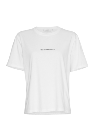 MSCH Copenhagen MSCH Copenhagen mschterina organic small logo tee 17595 T-shirt Korte mouw b white black