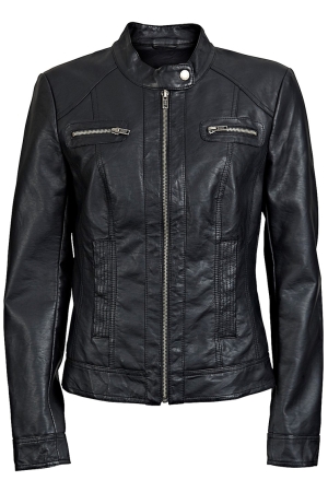 Only Only 15081400 onlbandit faux leather biker Leer en leatherlook black 15081400