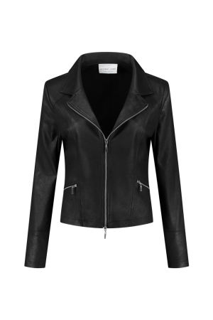 Helena Hart Helena Hart 7288 zipper biker Blazers zwart