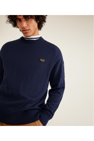 PME Legend PME Legend pkw0000331 r-neck american classic buckley Sweater 5073 - sky captain