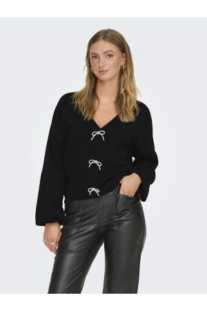 Only Only onldonna ls v-neck pullover ex knt 15343634 Trui black