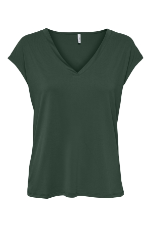 Only Only onlfree life s/s mod.v-neck top jrs noos T-shirt Korte mouw sycamore