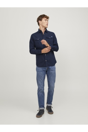 Jack & Jones Jack & Jones jjesheridan shirt l/s noos Overhemd dark navy slim