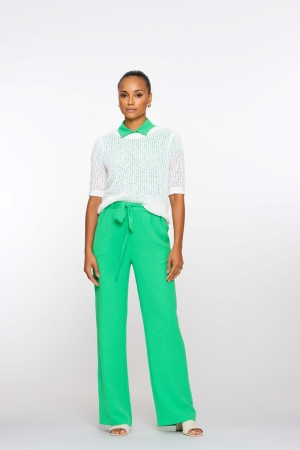 Geisha Geisha pants crinckle 51127-21 530 green