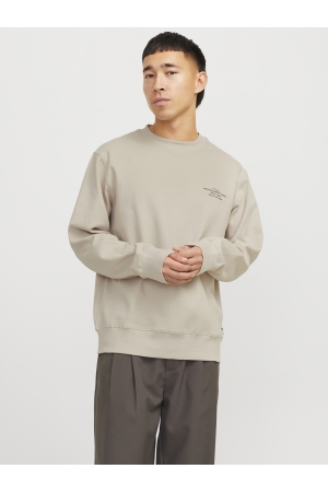 Jack & Jones Jack & Jones jprblachad branding sweat crew neck ln Sweater silver lining