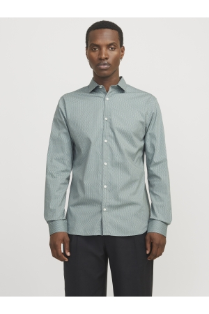 Jack & Jones Jack & Jones jprblablackpool print l/s shirt sn Overhemd stormy sea