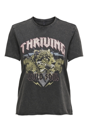 Only Only onllucy life reg s/s top box jrs T-shirt Korte mouw black thriving refined