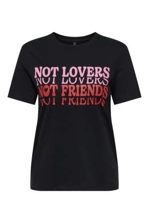 Only Only onllotte life reg s/s not top box jrs T-shirt Korte mouw black not lovers
