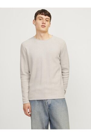 Jack & Jones Jack & Jones jjecooper knit crew neck noos Trui oatmeal melange