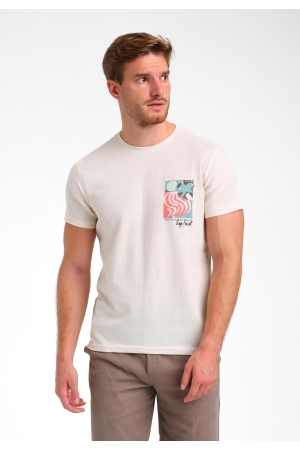 Gabbiano Gabbiano 155916 t-shirts Print T-shirts 1002 sand