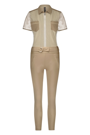 Zip73 Zip73 jumpsuit mesh z25/146/02/710 Jumpsuit 710 gold