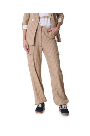 Zip73 Zip73 cargo wide leg pinstripe z25/202/04/260 Cargobroeken 260 caramel
