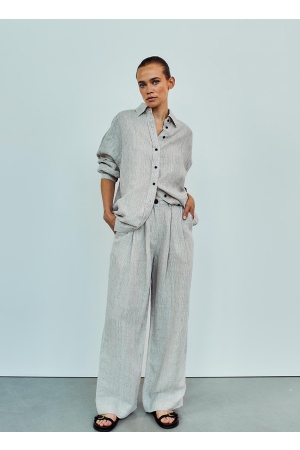 WithBlack WithBlack wblwillow wide pants Broek birch stripe