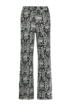 Tramontana Tramontana trousers black and white paradise k04-16-102 Broek 009998 printblacks