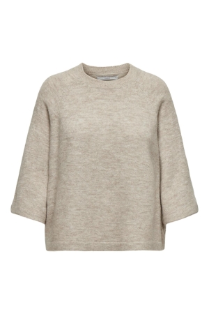 Only Only onlsimoni 3/4 pullover knt noos Trui pumice stone melange