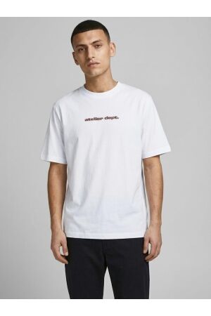 Jack & Jones Jack & Jones jjrody tee ss crew neck Print T-shirts white