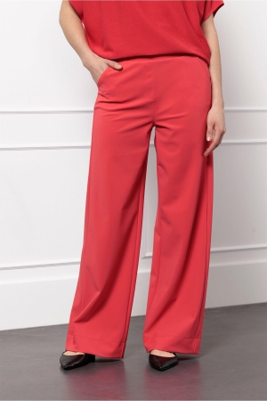 Studio Anneloes Studio Anneloes lexie bonded trousers 12651 Broek 2800 coral red