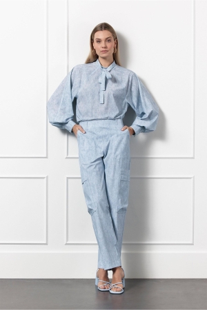 Studio Anneloes Studio Anneloes malou combat dnm trousers 12629 Cargobroeken 6700 denim light