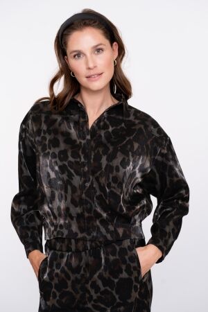 Geisha Geisha jacket animal 55723-20 Jackets 925 grey/bronze