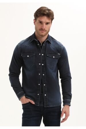 Gabbiano Gabbiano overhemd jogg denim 335734 Overhemd 920 dark blue