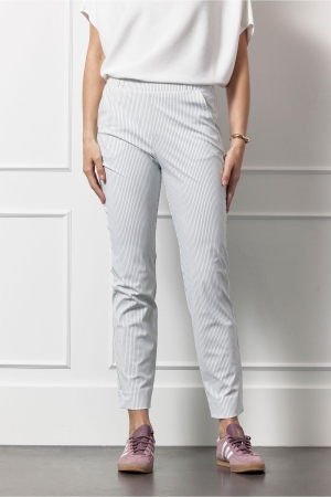 Studio Anneloes Studio Anneloes anne bnd pinstripe trousers 12749 Broek 1169 off white/dark blue