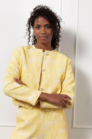 Studio Anneloes Studio Anneloes wies jacquard jacket 12767 Jackets 2000 golden yellow