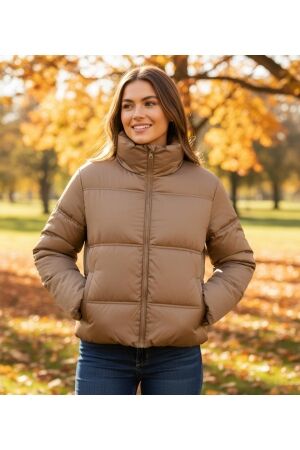 Studio Anneloes Studio Anneloes tess short puffer 12836 Winterjassen 1300 caramel