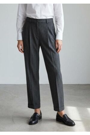 Summum Summum trousers pinstripe 4s2878-12258 Broek 860 anthracite