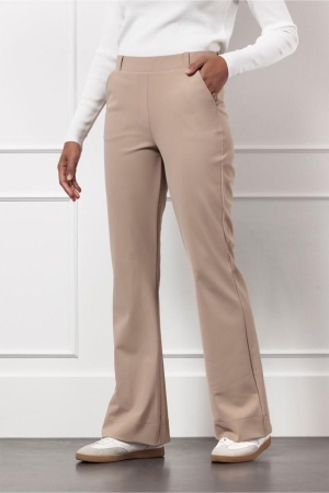 Studio Anneloes Studio Anneloes flair bonded trousers 94800 2200 latte
