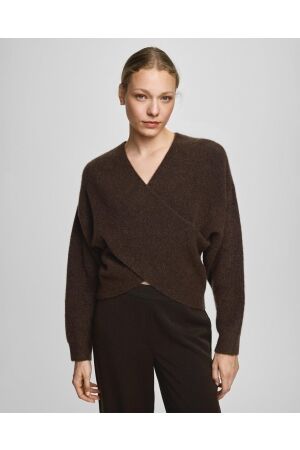 MSCH Copenhagen MSCH Copenhagen mschzinelle hope wrap pullover 18469 Trui slate black mel