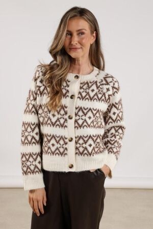 Nukus Nukus talya cardigan nkf05001 Vest 17 off white