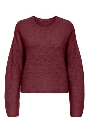 Only Only onlkatia ls structure o-neck cc knt Trui 4854423 cabernet