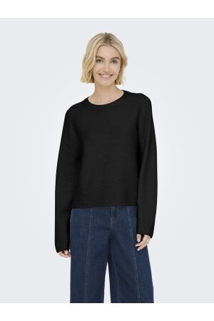 Only Only onlkatia ls structure o-neck cc knt Trui 4853617 black