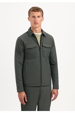 No- Excess No- Excess overshirt full zipper stretch sedoc 29510804 Overshirt 124 dark steel