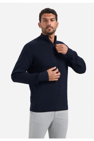 No- Excess No- Excess pullover half zipper 2 coloured melange. 29230904s Trui 078 night