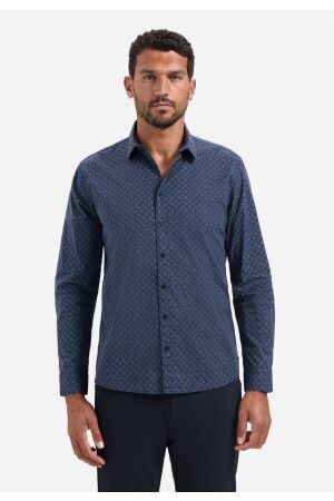 No- Excess No- Excess shirt strech allover printed 29430927 Overhemd 078 night