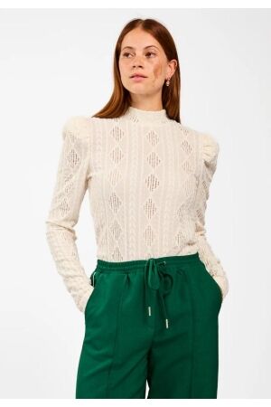 Aaiko Aaiko ivona argyle pes 133 T-shirt Lange mouw 114300 les blancs