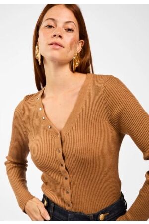 Aaiko Aaiko amalia wo 310 Vest 181029 bison brown