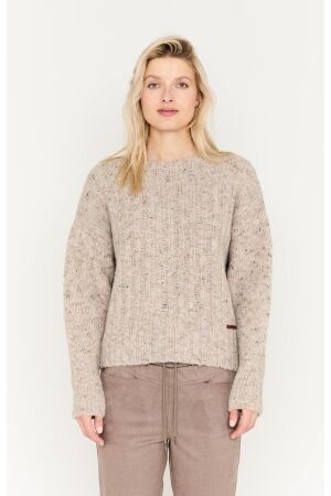 Moscow Moscow 49-10-care Blouse 460-2 taupe dessin